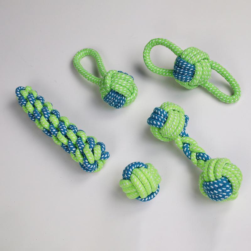 Durable Cotton Rope Woven Teething Toy for Medium to Large Dogs