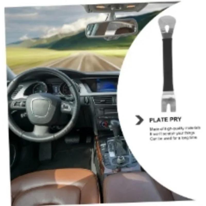 Metal Pry Bar Pry Plate Anti Slip Handle, High Hardness Metal Multifunctional Removable Nail Door Radio Disassembly and Assembly