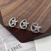 5pcs Super Sparkling Heart Shaped Copper Zircon Buttons Fashion Women's Cardigan Sweater Shirt