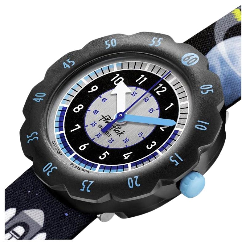 SWATCH Unisex Flik Flak Feifei Series Black Watch ZFPSP057 ZFPSP057