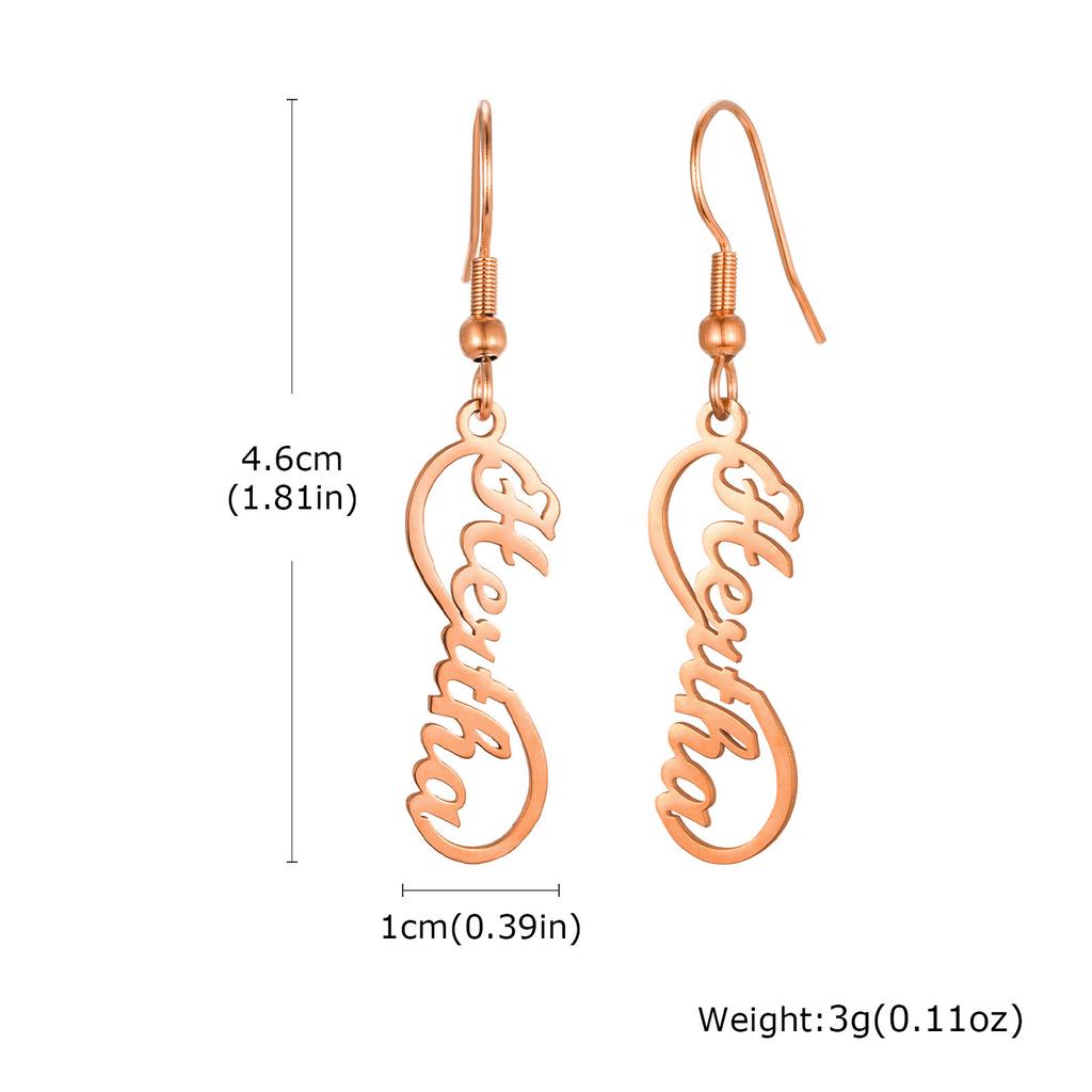 Exquisite Customized Earrings for Women, Personalized Name Letter Jewelry, Birthday Anniversary Gift