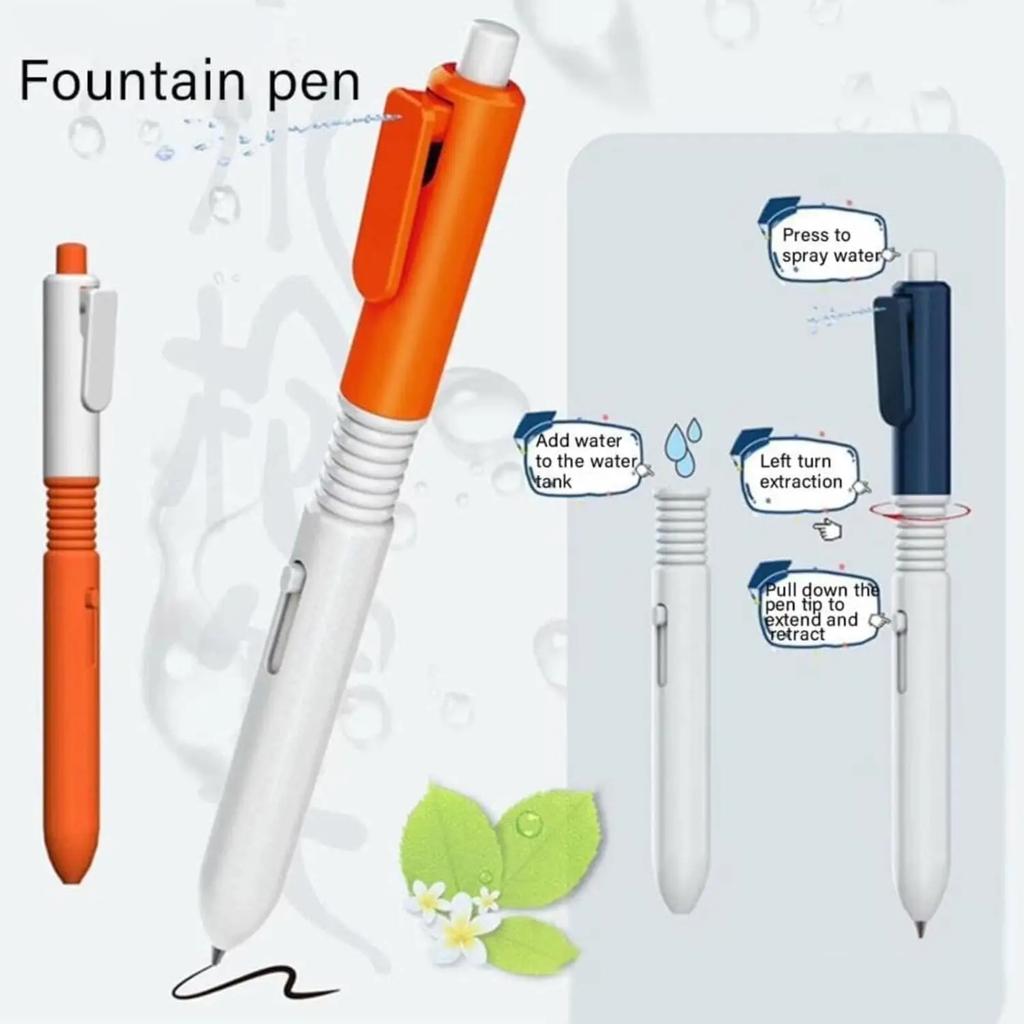 Water Gun Ballpoint Pen Function Stress Interactive Toy Pens for Kids Party Favors Student Gift Ergonomic Handle & Casing