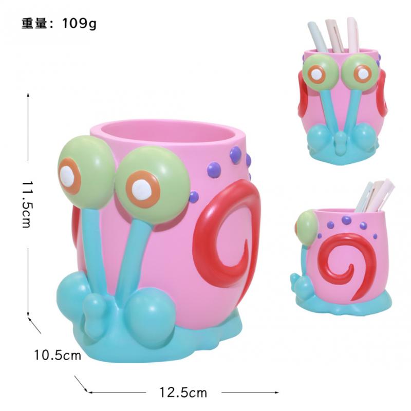 SpongeBob SquarePants Patrick Star Pen Holder, Cartoon Desktop Organizer, Multifunctional Makeup Brush Holder, Cute Creative Decoration