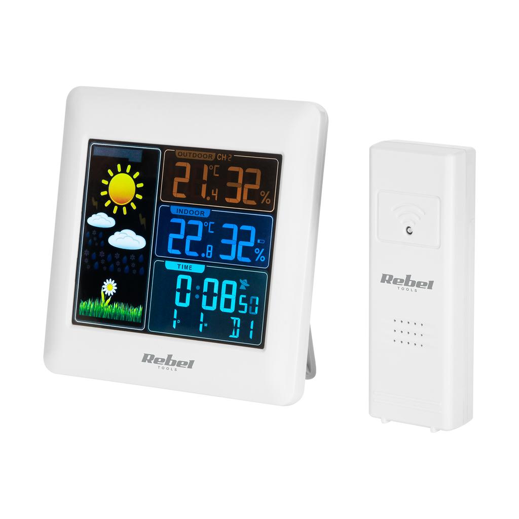 Wireless Weather Station Outdoor Sensor Rebel LCD Color Barometer