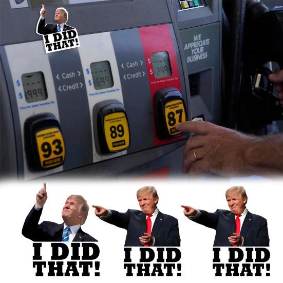 

Trump I Did That Stickers Funny Tariff Waterproof Decals Gas Pumps Laptops 50pcs