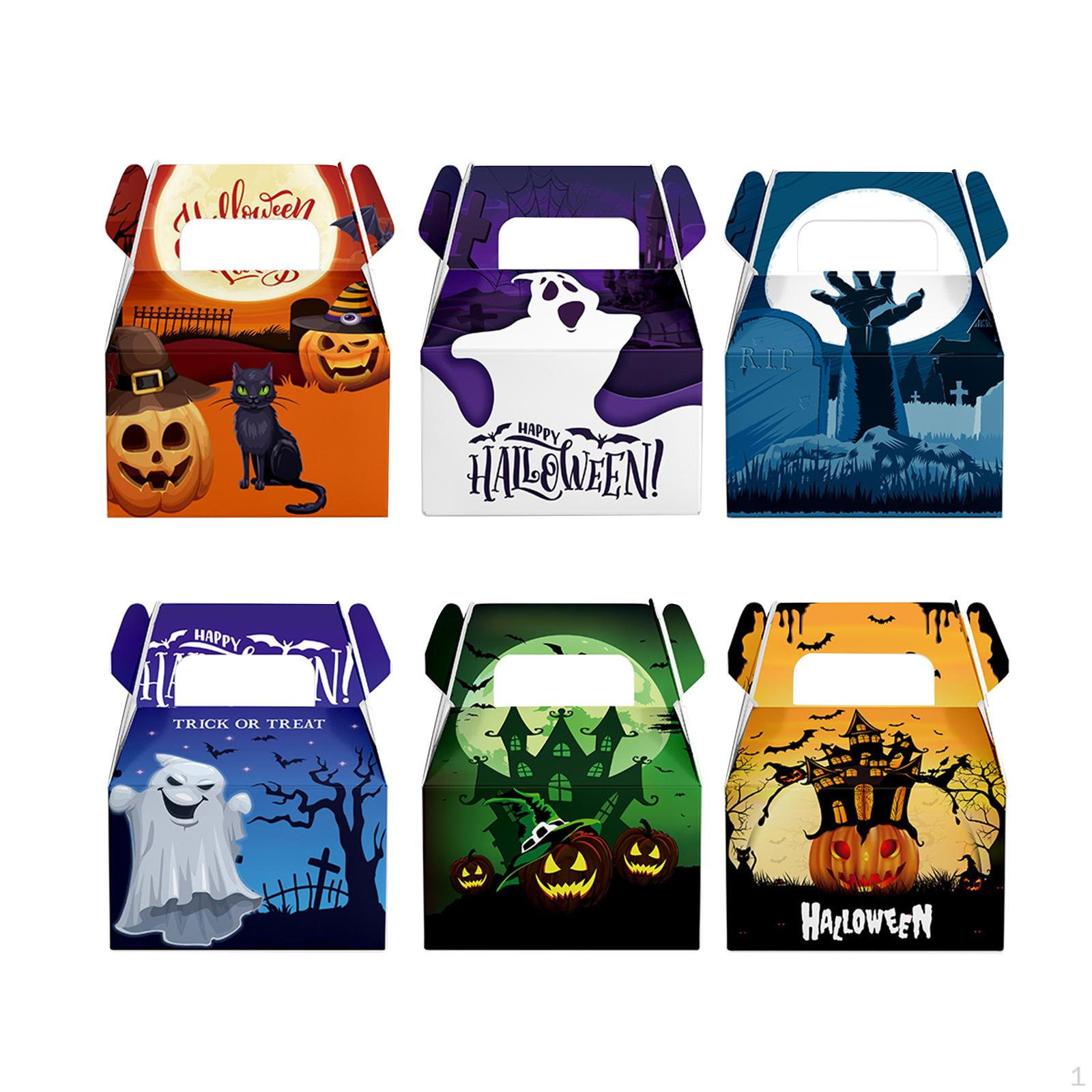

Halloween Treat Box Candy Bakery Boxes Party Favors Goodie for Easter 6 Pieces