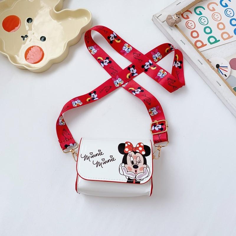 Mini Shoulder Kids Crossbody Bag With Mouse Donald Duck Print Design
