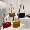 Korean Style Women's Niche Handbag - 2025 Autumn Tassel Crossbody & Shoulder Bag for Fashionable Commuters