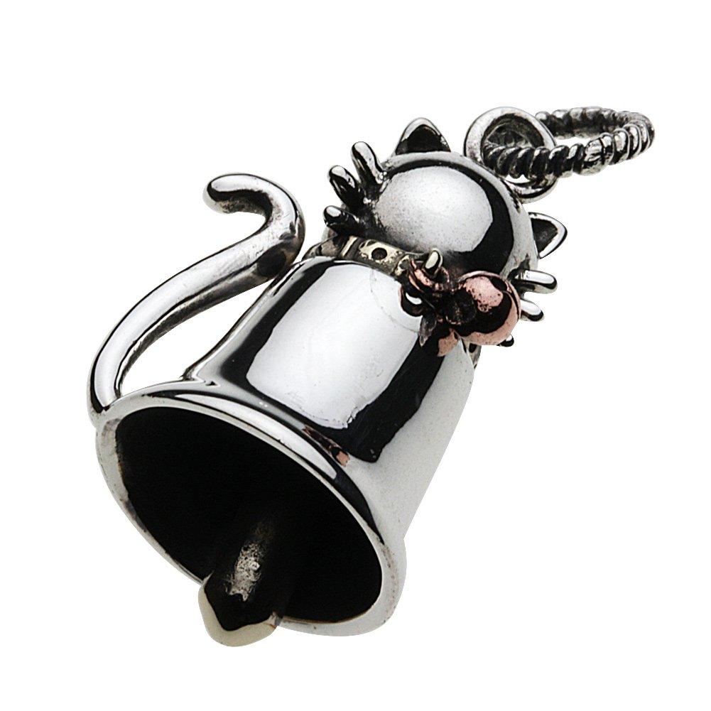 

Подвеска-колокольчик в виде силуэта кошки, серебро p0638 [Cenote] [925 Аксессуары]