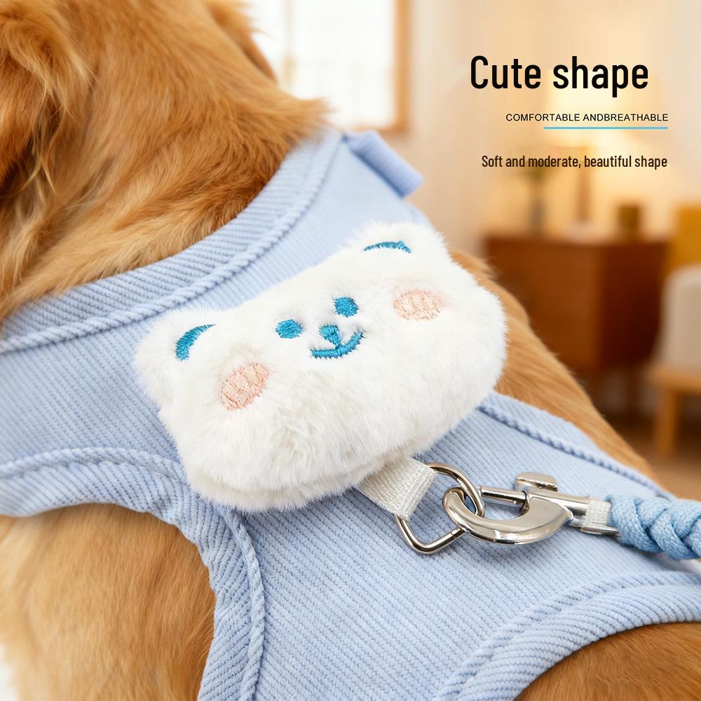 Pet Leash & Harness Set for Small Dogs and Cats – Vest Style for Walking