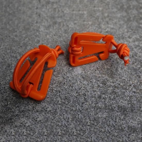 1 Pair Hanging Buckles Mini Dominator Clips Nylon Strap Webbing Elastic Cord for Hiking