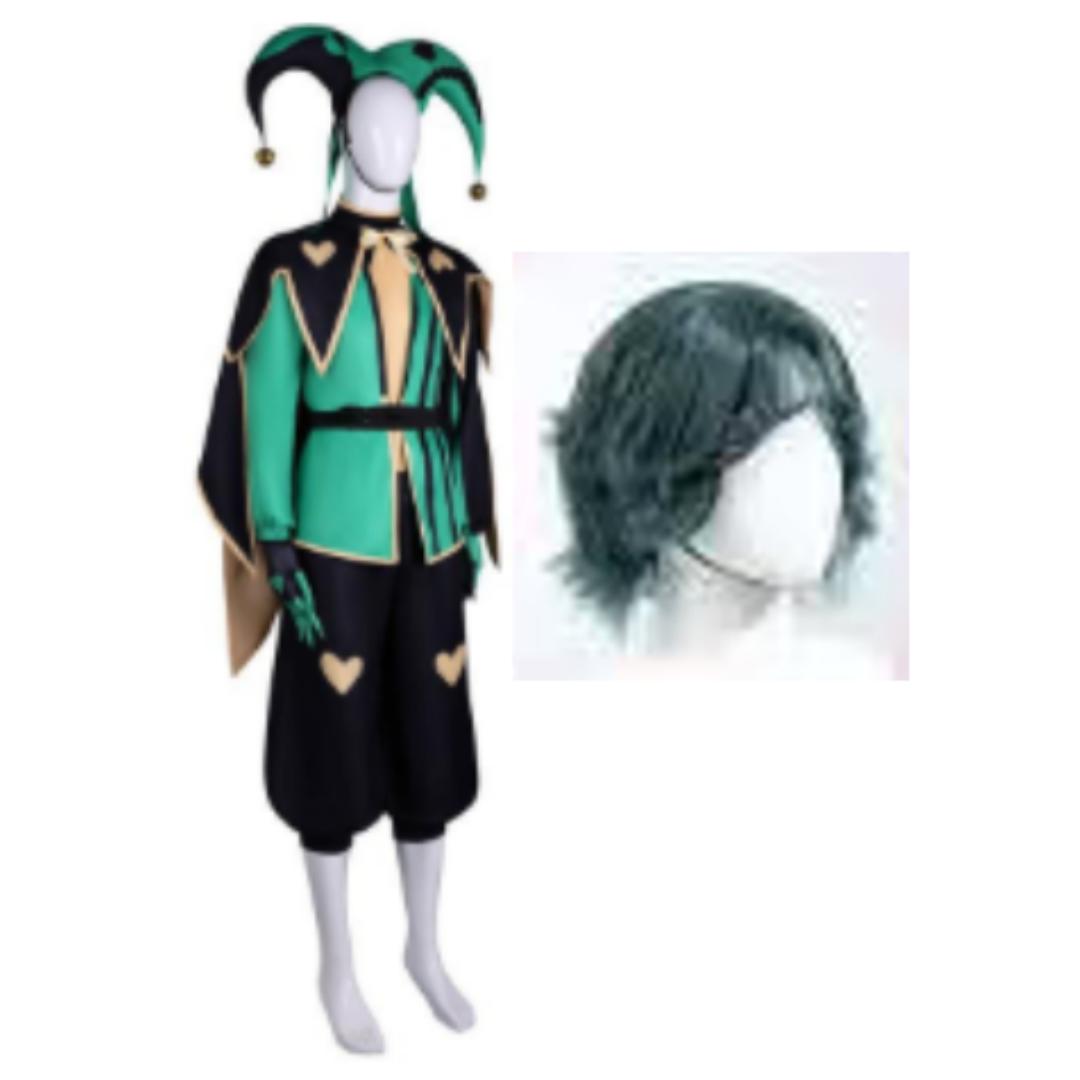 Freak Circus Harlekīna klauna Cosplay kostīms