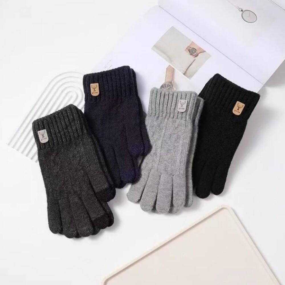 Women's Winter Gloves Thickened Men's Outdoor Cycling Gloves Connected Finger Gloves Finger Gloves Cotton New Style