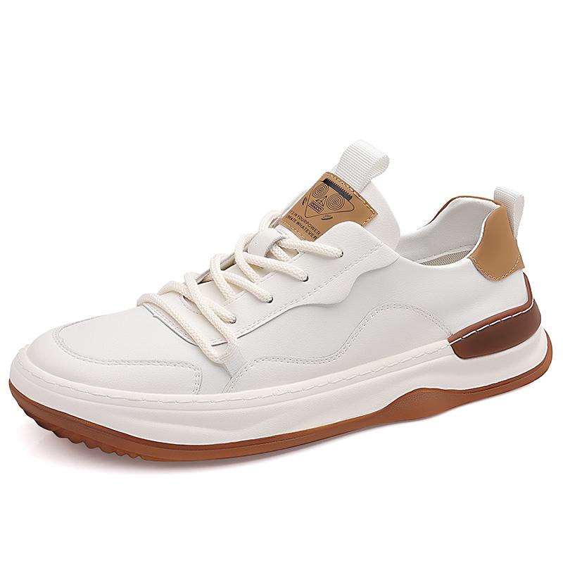 Hot Selling New Men's Genuine Leather Casual Shoes Spring Autumn Thick Soled Wear-resistant Men's Outdoor Hiking Shoes Trendy