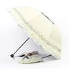 Vintage Lace Parasol Foldable Gothic Lolita Umbrella Rain Anti-uv Protection Sunblock Umbrella Dome Photo Props Girls Parasol