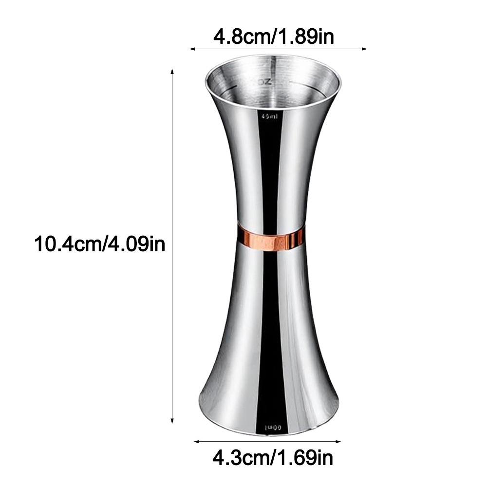 Stainless Steel Cocktail Jigger Dual-Head Bar Measuring Cup  Professional Bartending