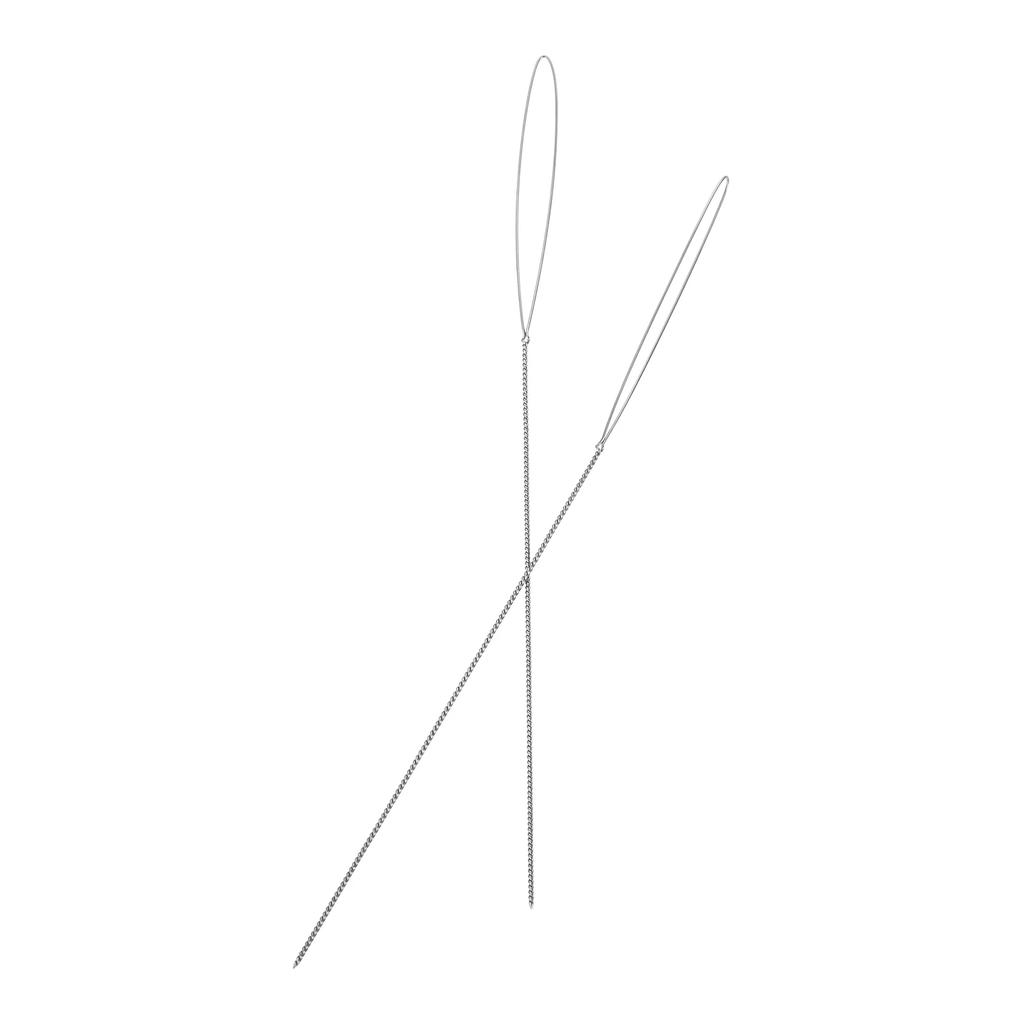 2Pcs 0.15-0.7mm Stainless Steel Big Eye Beading Needles Easy Thread String Cord Pins For Beads Pearls DIY Jewellry Making Tools