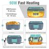 TINSOL New 3.5L Electric Heated Lunch Box No Water Refillable Food Heated Lunch Box Car Work Lunch Heater 90W Fast Heating