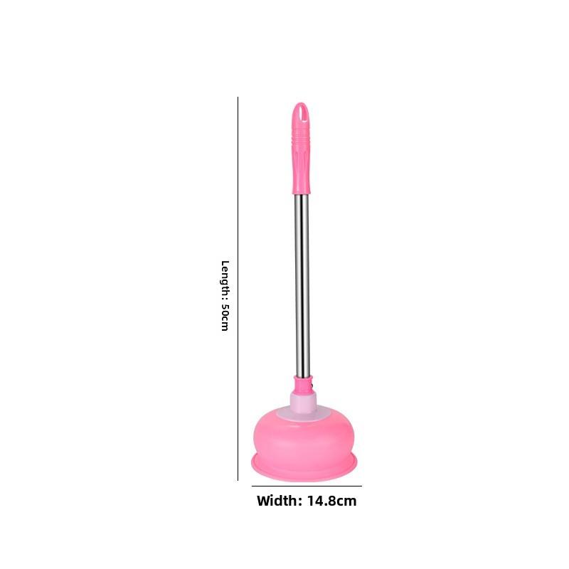 Pvc Toilet Plunger With Ergonomic Handle For Bathroom Drain Clogs And Kitchen Blockages