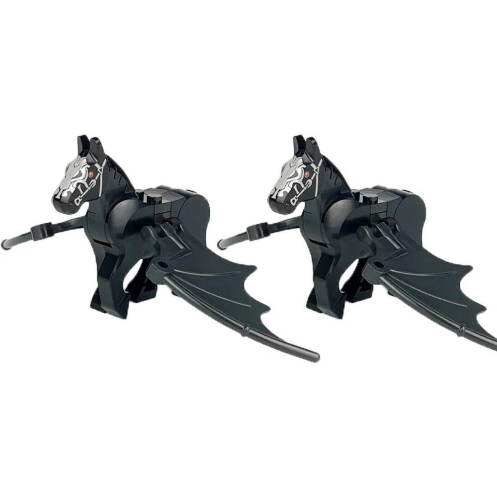 MOC Mittelalterliche Bausteine Figur Zubehör Zoo Afrikanischer Elefant Kamel Hirsch Wolf Krokodil Kriegspferd Mini Ziegel Spielzeug Geschenk R058