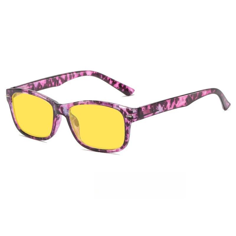 New Fashionable Square Frame Women'S Flat Light Night Vision Glasses Ultra Light Neutral Hd Uv400 Sunscreen Glasses