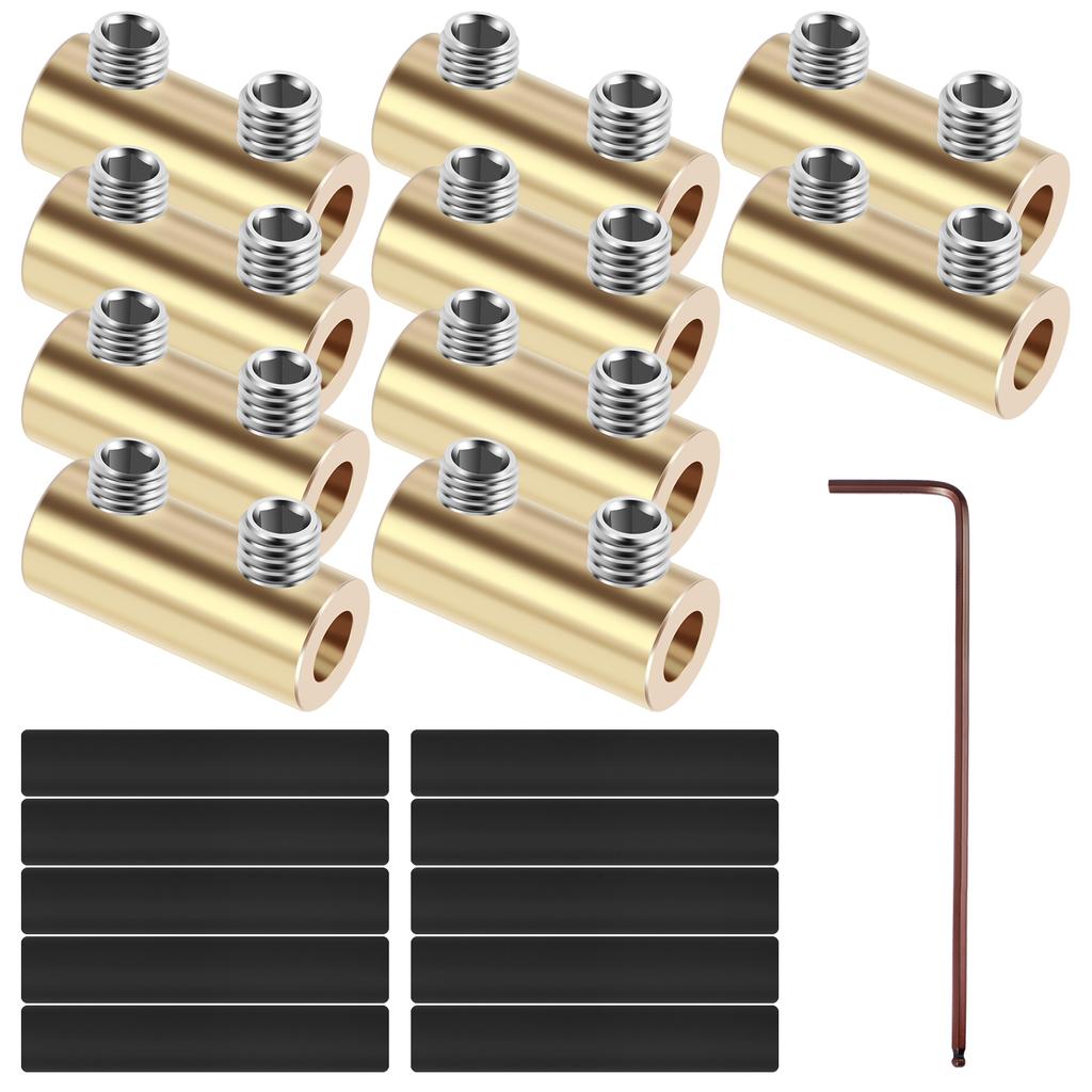 10Pcs Wire Connector Nut Kit 60A/80A Copper Splicing Wiring Connector Waterproof Circuit Wire Connecting Terminal for Automotive