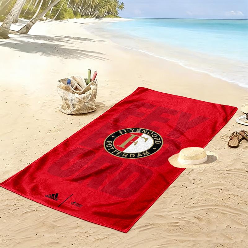 Feyenoord Print Strandtuch, Großes Weiches Schnelltrocknendes Handtuch für Strand Camping Schwimmen