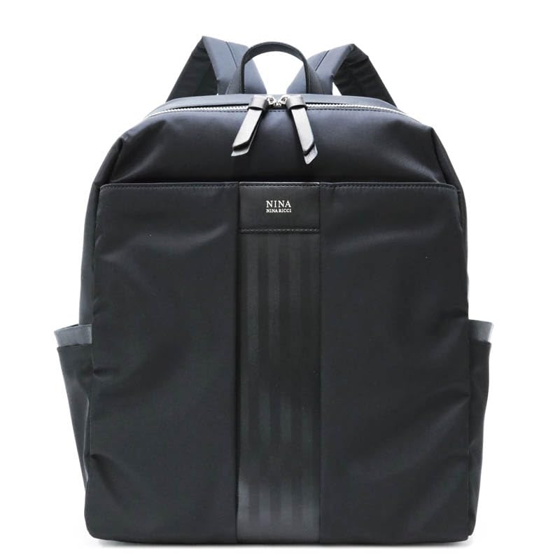 Nina Nina Ricci Women's Buren Backpack, Size 31-1504, Black, Medium