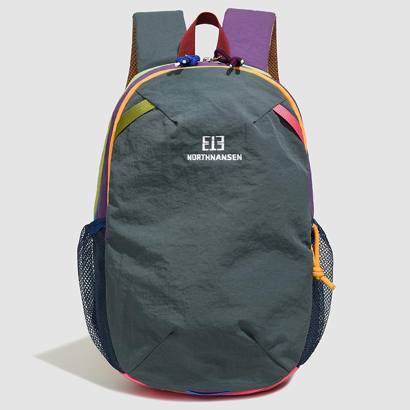 

Lightweight Water-Repellent Colorblock Travel Backpack for Men and Women