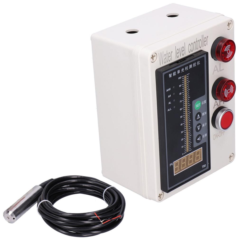 ALS136 Liquid Level Indicator Tank Water Level Controller Instrument with Alarm AC 200V