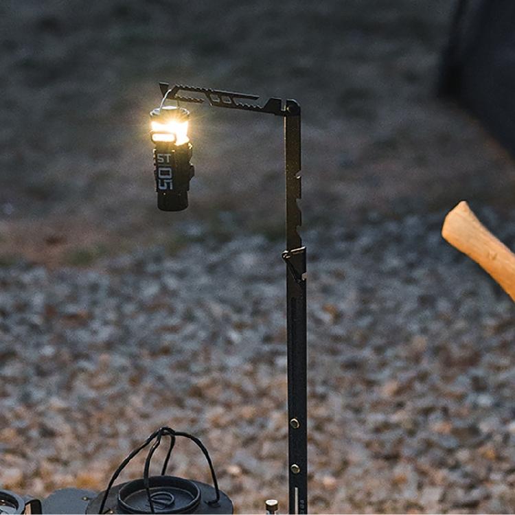 Camping Lamp Stand Folding Light Stand Adjusted Height Outdoor Fishing Hanging Light Holder Tool Camping Light Stand