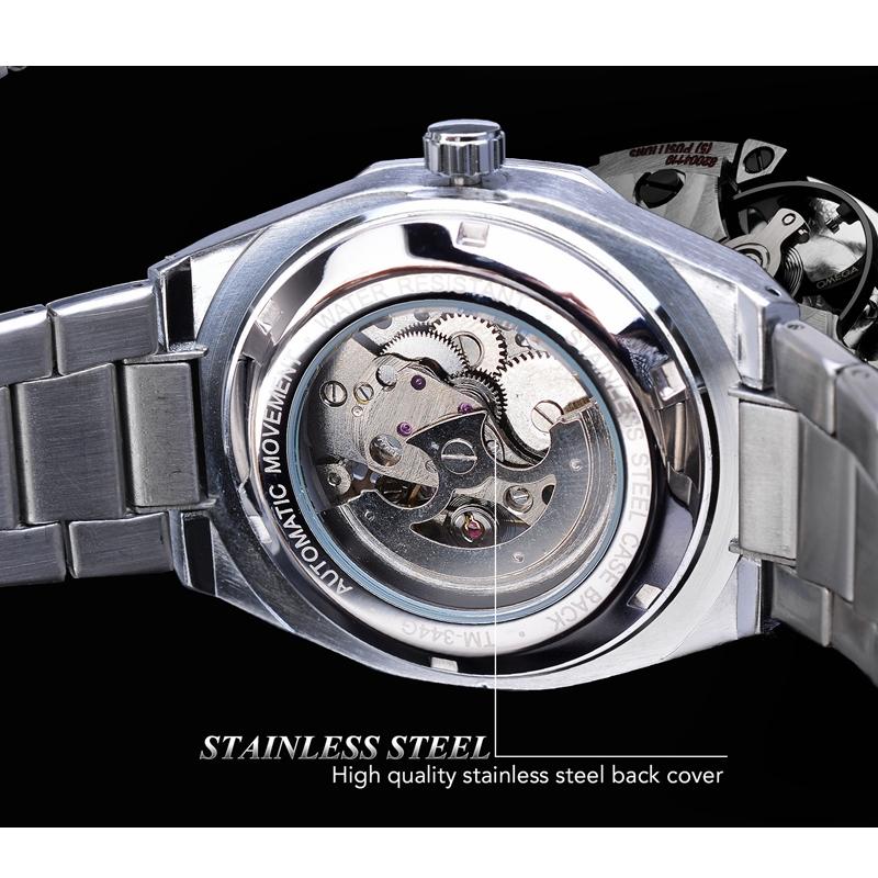 Montre mécanique tourbillon squelette design steampunk montres-bracelets pour hommes montre automatique étanche affaires luxe