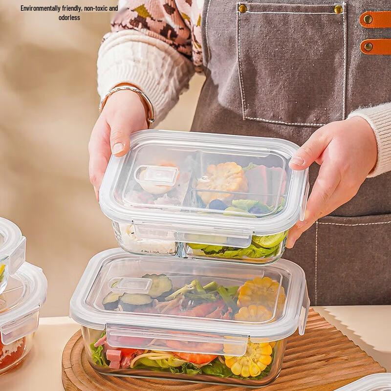 Chupang Microwave-Safe Borosilicate Glass Food Container