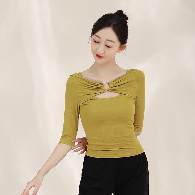 

Взрослый топ с рукавом средней длины для занятий китайскими танцами S