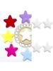 10Pcs 6.5CM Colorful Plush Star Appliques For Handmade Bag Garment Shoe Decoration Hair Accessories and Sewing Craft