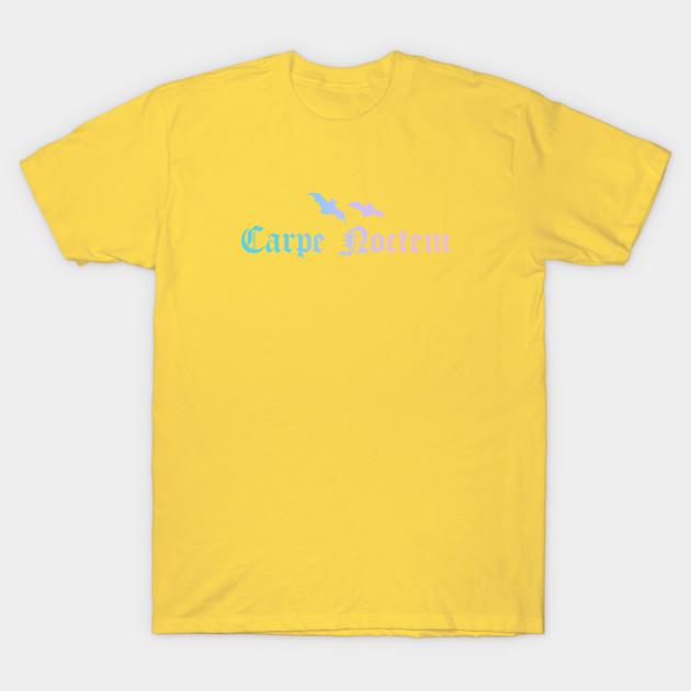 Unisex Fashion TShirt Carpe Noctem Pastel Print TShirt Plus Size XS-6XL T-Shirt 100%Cotton Tops O Neck Short Sleeve Tees