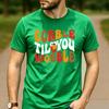 Funny Thanksgiving Family Tee Gobble Til You Wobble Retro Colorful Turkey Face Letter Graphic Unisex Cotton Casual TShirt