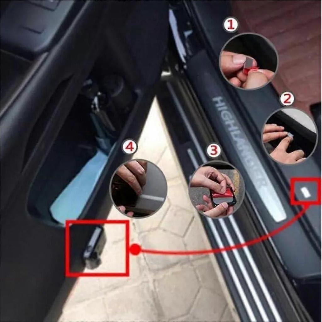Car Welcome Light For Peugeot 106/107/108/206/207/208, Led Car Door Projector Car Door Light Car Decoration Accessories,b 4pcs-9192339812681