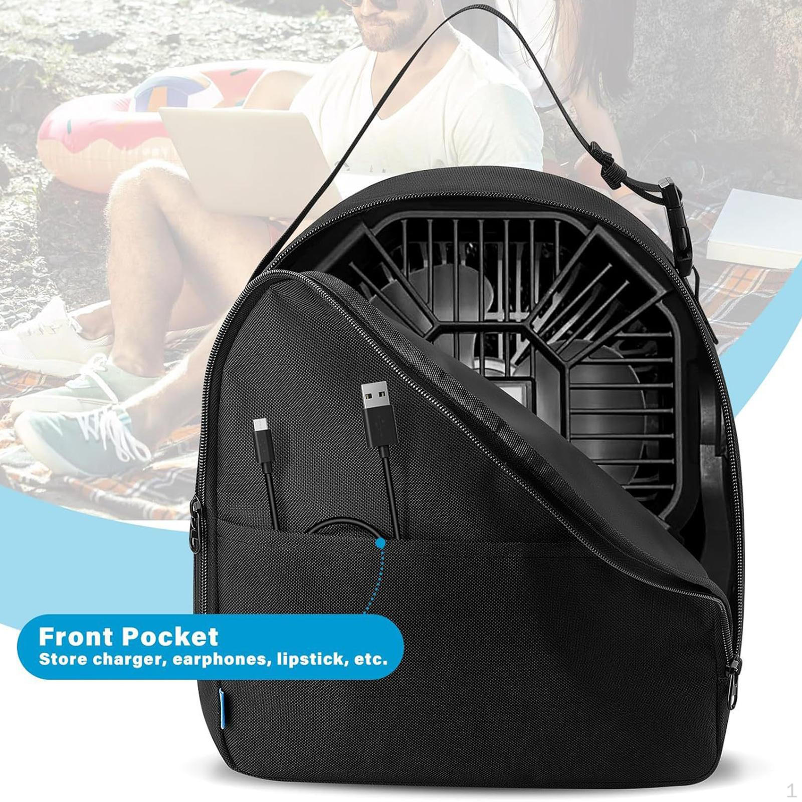 

Camping Fan Carry Bag Outdoor Portable Case with Handle Weatherproof Dustproof Cover for Home