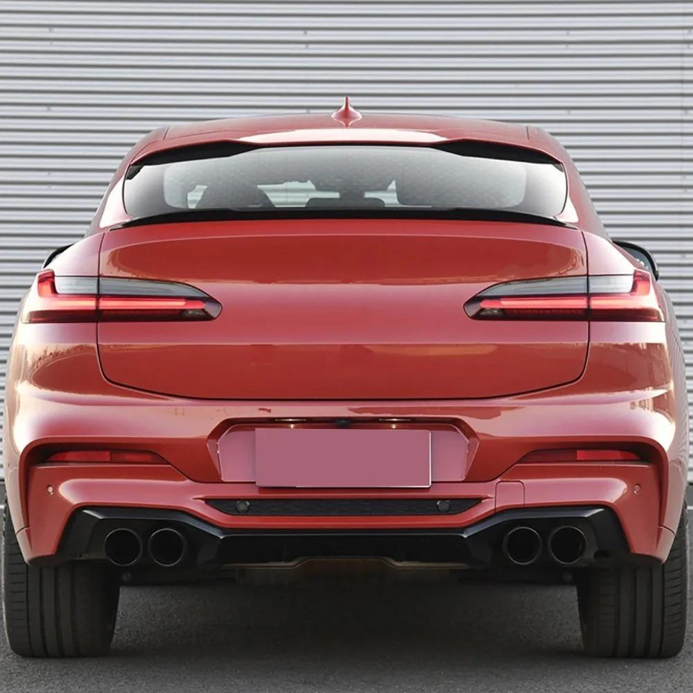2019+ X4 G02 Carbon Fiber Rear Wing Top Spoiler ABS Single Deck For BMW X4 M Decorative External Modification Car Spoiler