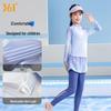 361° Girls' Long Sleeve Split Sun Protection Swimsuit