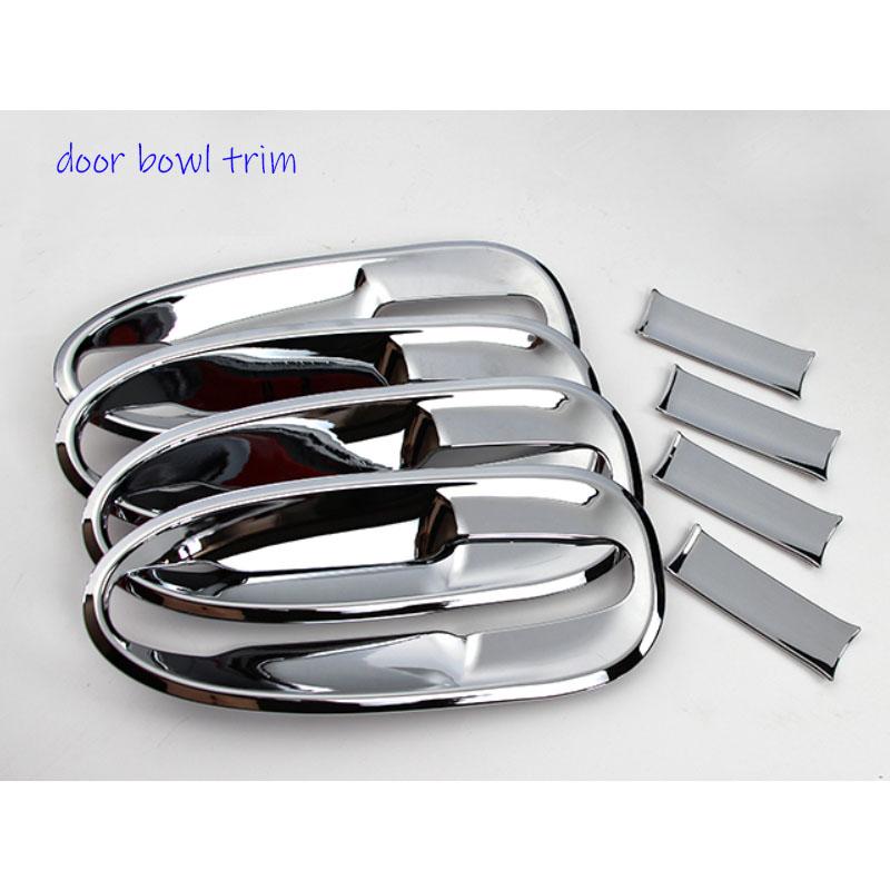UBLUEE Chrome Exterior Door Handle Bowl Cover Trims For Mercedes Benz Vito Metris Valente V-Class 2014-2018 W447