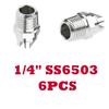 6 1/4 inch Male High Pressure Spray Nozzle Stainless Steel Surface Cleaner - Screw 5 Degree