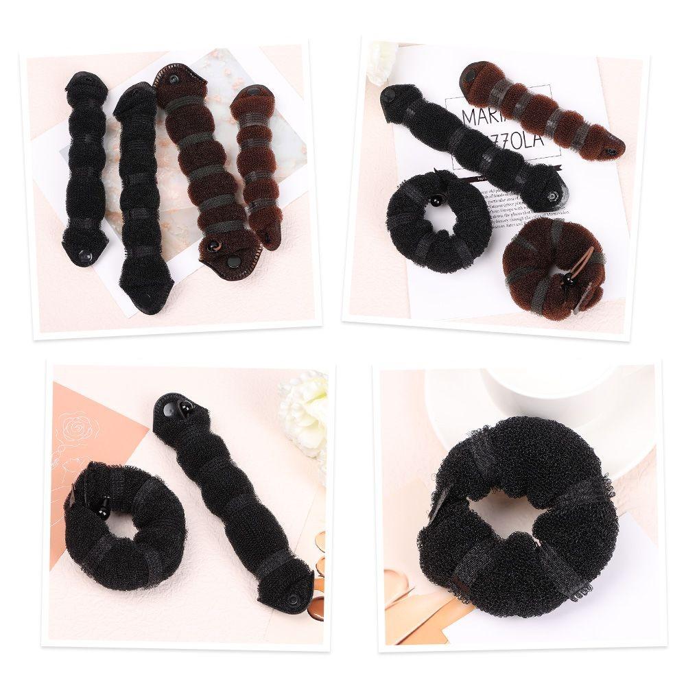 DIY Donut Bun Maker Hairstyle Foam Sponge Bun Shaper Meatball Head Hair Maker  Hair Styling Tools