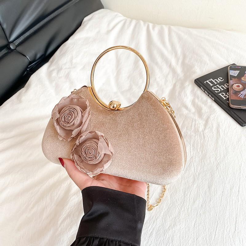Women s Bag High-end Portable Box Temperament Evening Wear Dinner Niche Retro Chain Cross-body