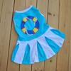 Pet Dog Cotton Summer Dress, Pet Clothes, Cotton Mini Skirt, Cheerleader Skirt