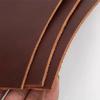 2.5mm thick vegetable-tanned leather, dark brown, stiff first-layer cowhide leather material, genuine leather table mat, knife s