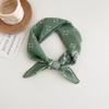 Japanese retro literary and artistic style 18 cotton and linen cashew flower silk scarf thin square scarf high-end fashion versatile accessories scarf