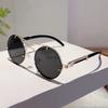 Vintage Round Sunglasses Men New Fashion Retro Double Bridge Casual Shades Women Luxury Gradient Multi-color Sun Glasses