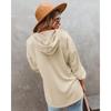 Spring and Autumn Women's Hoodie Blouse Long Sleeve Top Casual Loose Solid Color Hoodie Sweatshirt